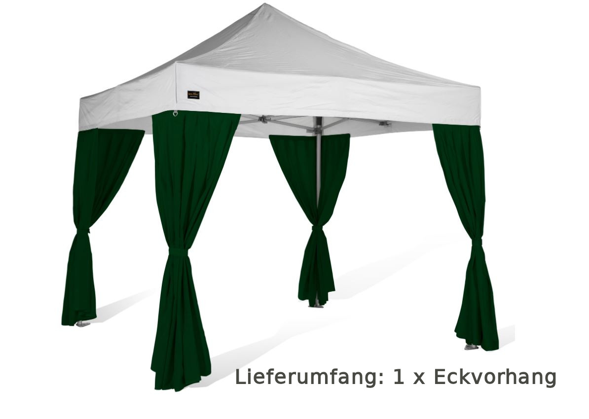 MVL-TENT ® Eckvorhänge für Faltpavillons, Farbe: Grün | Alle Serien |  Restposten