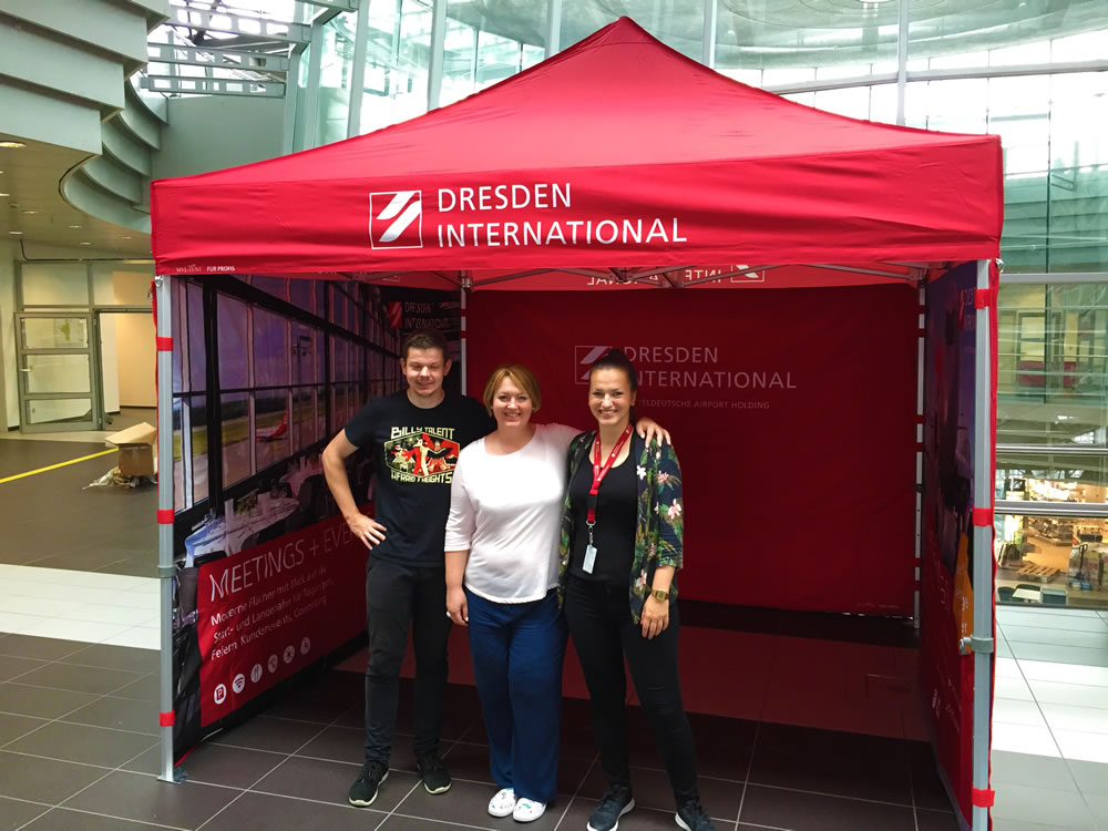 Mitteldeutsche Flughafen AG – Faltpavillon