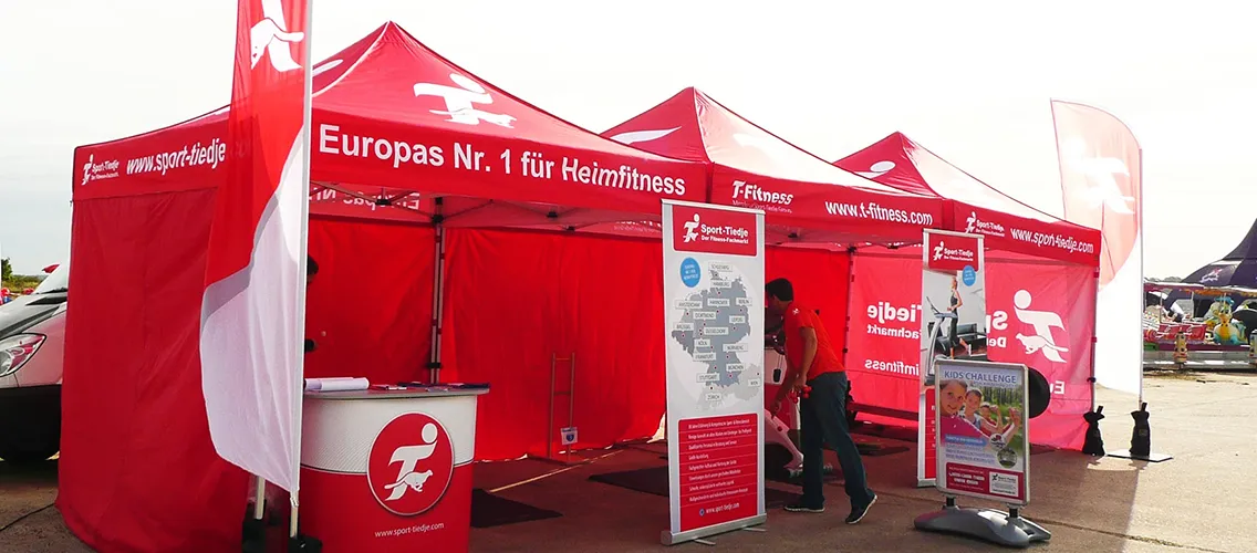Hochwertigen Faltzelt Bedruckung