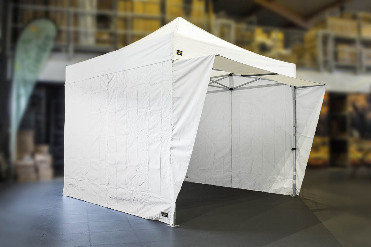 MVL TENT® Vordach Extra mit  2 Seitenteilen für Faltzelte / Marktzelte