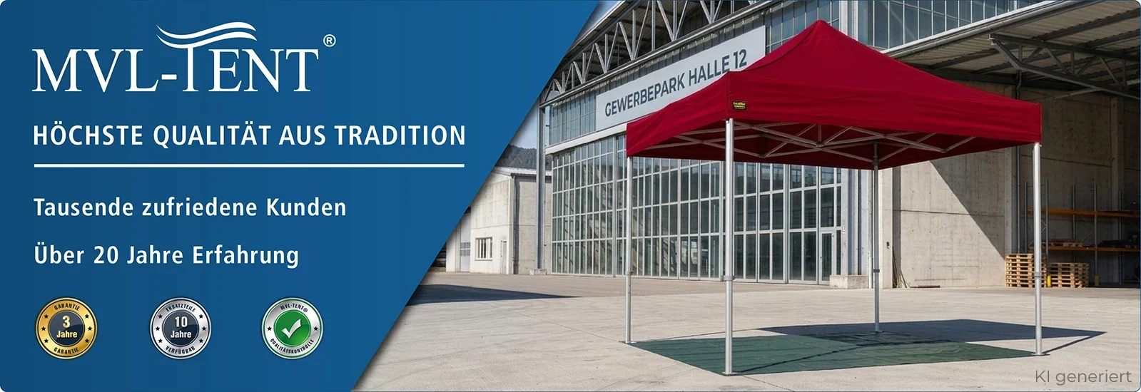 MVL-TENT Faltzelte, Qualität aus Tradition
