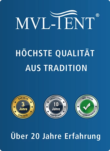 MVL-TENT Faltzelte, Qualität aus Tradition